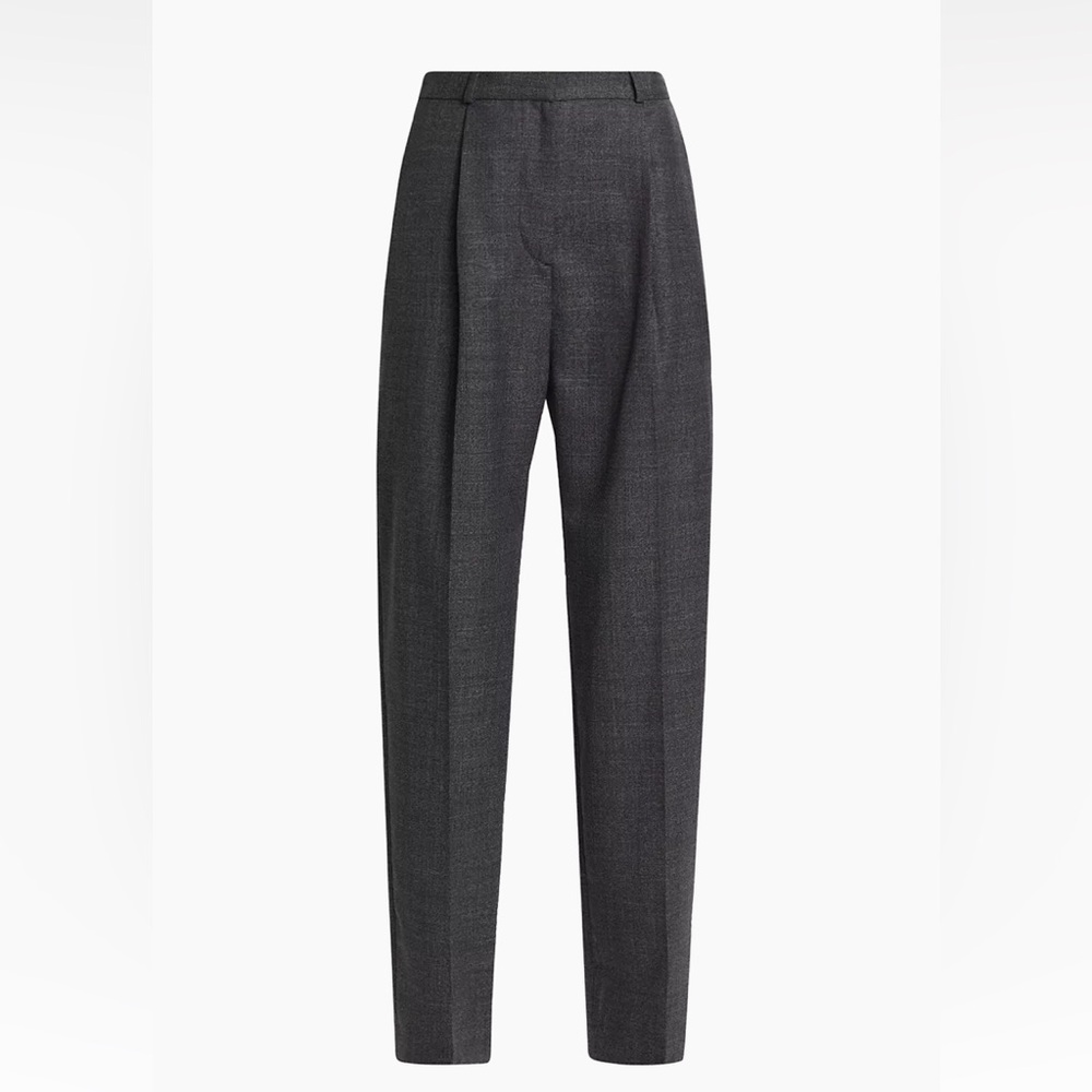 TOTEME Pleated wool-blend straight pants size 32